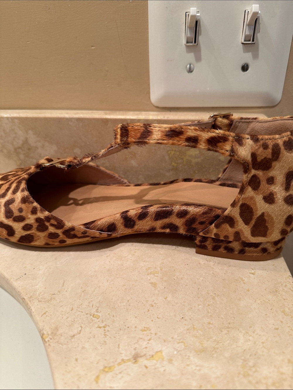 Bared Footwear Leopard-Print Pointed Slingback Flats in Brown - Picture 12 of 13